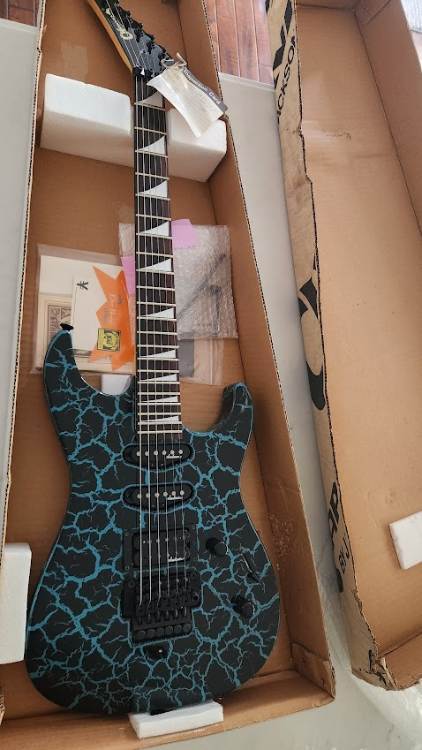 1989 Charvel DK-090 Blue Crackle NOS - New in the box (Price